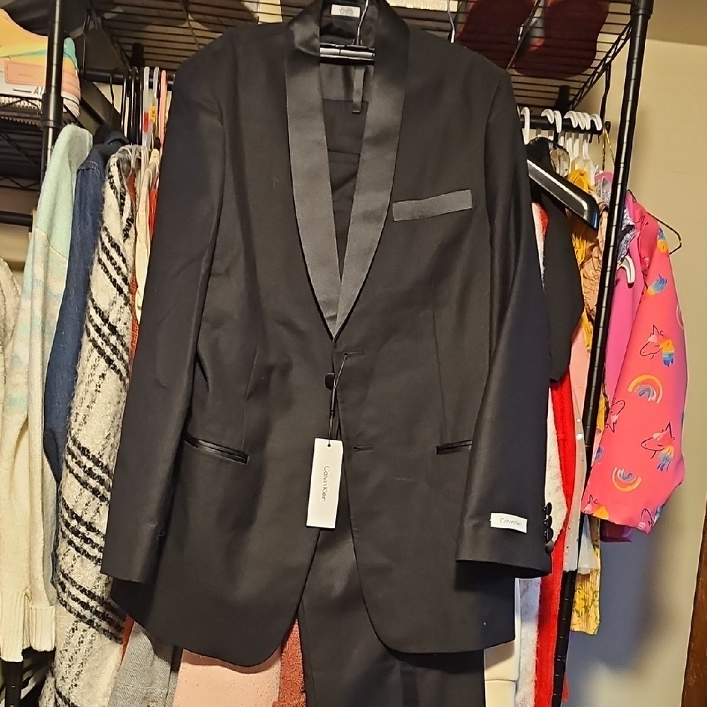 Boy's Black Suit by Calvin Klein